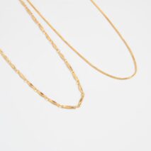 Minimalist 2pcs Gold Silver Plated Belly Chain Set - ArtGalleryZen