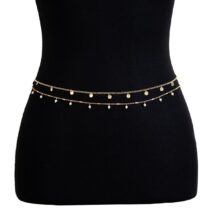 Minimalist 2Pcs Pearl Sequin Belly Chain Set - ArtGalleryZen