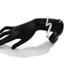 Minimalist Chic Lightning Pattern Bangle Bracelet - ArtGalleryZen