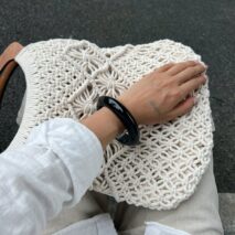 Minimalist Glossy Resin Bangle Bracelet - ArtGalleryZen