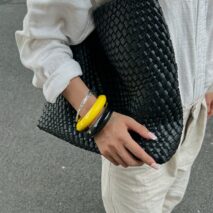 Minimalist Glossy Resin Bangle Bracelet - ArtGalleryZen