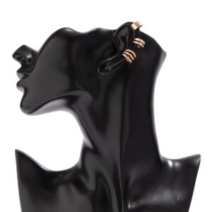 Minimalist Gold Silver Plated Ear Cuff Earrings Set - ArtGalleryZen