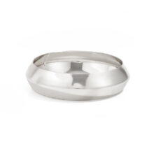 Minimalist Gold Silver Plated Glossy Arm Cuff - ArtGalleryZen