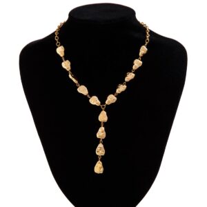 Minimalist Irregular Waterdrop Charm Y Necklace - ArtGalleryZen