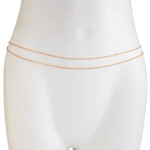Minimalist Layered Twisted Waist Chain Set - ArtGalleryZen