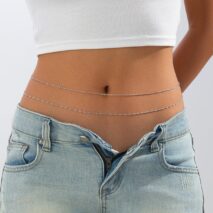 Minimalist Layered Twisted Waist Chain Set - ArtGalleryZen