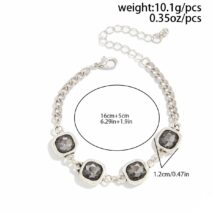 Minimalist Square Rhinestone Choker Necklace Bracelet - ArtGalleryZen