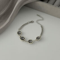 Minimalist Square Rhinestone Choker Necklace Bracelet - ArtGalleryZen