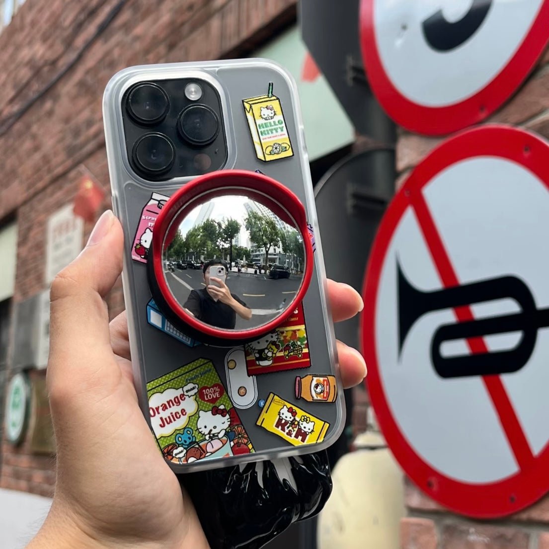 Mini Road Mirror Magnetic Phone Stand - ArtGalleryZen