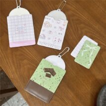 Mint Chocolate Star Kpop Keychain Photocard Holder - ArtGalleryZen