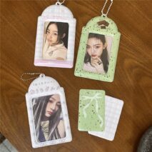 Mint Chocolate Star Kpop Keychain Photocard Holder - ArtGalleryZen