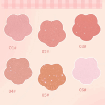 Monochrome Flower Shimmer Powder Blusher - ArtGalleryZen