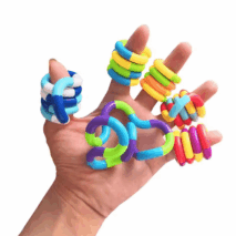 Multicolor Quiet Twisty Fidget Toy - Sensory Stress Relief Puzzle - ArtGalleryZen