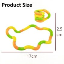 Multicolor Quiet Twisty Fidget Toy - Sensory Stress Relief Puzzle - ArtGalleryZen