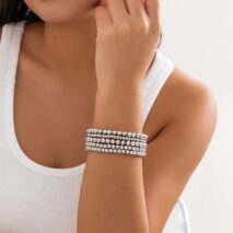 Newly 5pcs Gold Silver Plated Ball Chain Bracelet Set - ArtGalleryZen