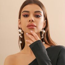 Newly Dangling Tassel Pearl Earrings - ArtGalleryZen