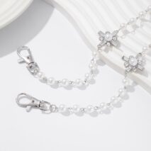 Newly Rhinestone Cross Pearl Trouser Chain - ArtGalleryZen