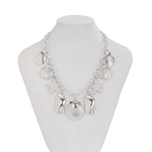 Ocean Style Chunky Starfish Shell Conch Tassel Necklace - ArtGalleryZen