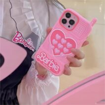 Pink Barbie Heart iPhone Case - ArtGalleryZen