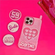 Pink Barbie Heart iPhone Case - ArtGalleryZen