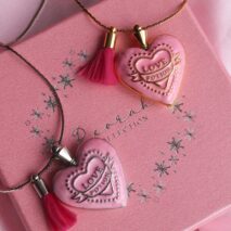 Pink Barbie Sweetie Pie Pendant Necklace - ArtGalleryZen