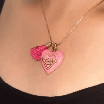 Pink Barbie Sweetie Pie Pendant Necklace - ArtGalleryZen