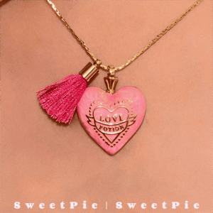 Pink Barbie Sweetie Pie Pendant Necklace - ArtGalleryZen
