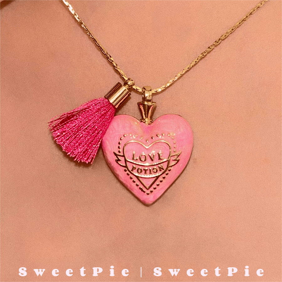 Pink Barbie Sweetie Pie Pendant Necklace - ArtGalleryZen