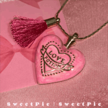 Pink Barbie Sweetie Pie Pendant Necklace - ArtGalleryZen