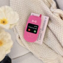 Pink Bowknot Heart Mirror Flip iPhone Case - ArtGalleryZen