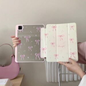 Pink Bowknot Mirror iPad Case - ArtGalleryZen