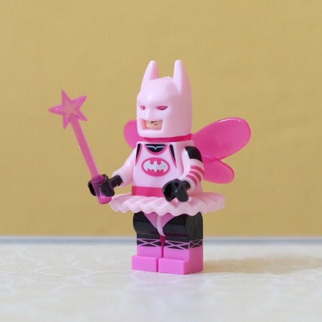 Pink Fairy Batman Minifigure LEGO Compatible Assembly Building Bricks - ArtGalleryZen