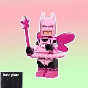 Pink Fairy Batman Minifigure LEGO Compatible Assembly Building Bricks - ArtGalleryZen