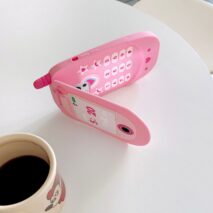 Pink Heart Star Mirror Flip iPhone Case - ArtGalleryZen