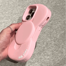 Pink Hello Kitty Bowknot Silicone iPhone Case - ArtGalleryZen
