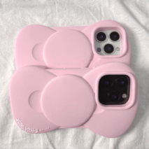 Pink Hello Kitty Bowknot Silicone iPhone Case - ArtGalleryZen