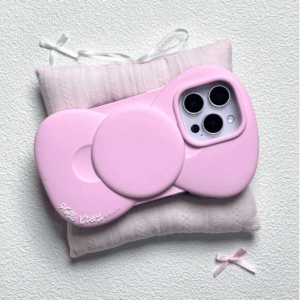 Pink Hello Kitty Bowknot Silicone iPhone Case - ArtGalleryZen