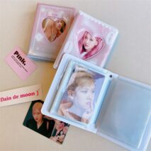 Pink Lace Bowknot Kpop 3 Inch Mini Photocard Album - ArtGalleryZen