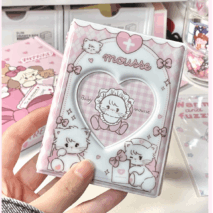 Pink Mikko Mousse Kpop 3 Inch Mini Photocard Album - ArtGalleryZen