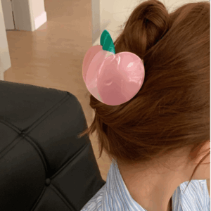 Pink Peach Hair Claw Clip - ArtGalleryZen