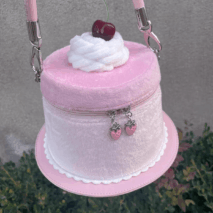 Pink Plush Strawberry Pudding Tote Bag - ArtGalleryZen