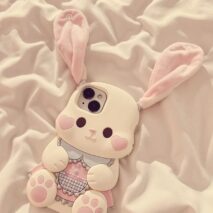 Pink Rabbit iPhone Case - ArtGalleryZen