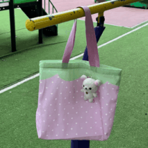 Pink Strawberry Canvas Casual Shoulder Bag - ArtGalleryZen