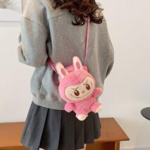 Plush Labubu Crossbody Bag - ArtGalleryZen