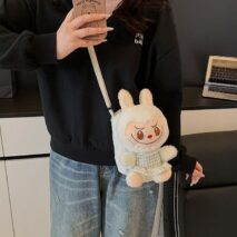 Plush Labubu Crossbody Bag - ArtGalleryZen