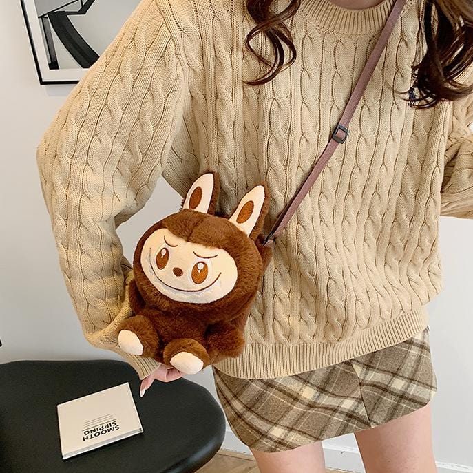 Plush Labubu Crossbody Bag - ArtGalleryZen