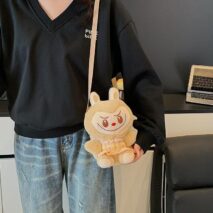 Plush Labubu Crossbody Bag - ArtGalleryZen