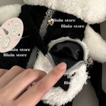 Plush Ribbit Cat Crossbody Bag - ArtGalleryZen