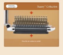 Portable Folding Cushion with Mirror Mini Massager Integrated Comb - ArtGalleryZen
