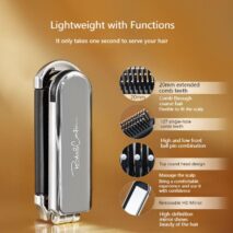 Portable Folding Cushion with Mirror Mini Massager Integrated Comb - ArtGalleryZen